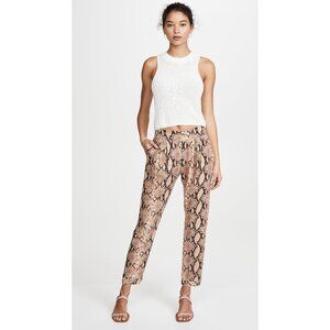 Enza Costa Python Print Tapered Trousers